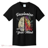 Decolonize Your Mind Indigenous People Native American Kids T-Shirt thumb 0