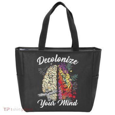 Decolonize Your Mind Indigenous People Native American Tote Bag