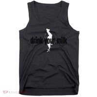 Drink Your Milk Premium Tank Top thumb 0