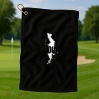 Drink Your Milk Premium Golf Towel thumb 1
