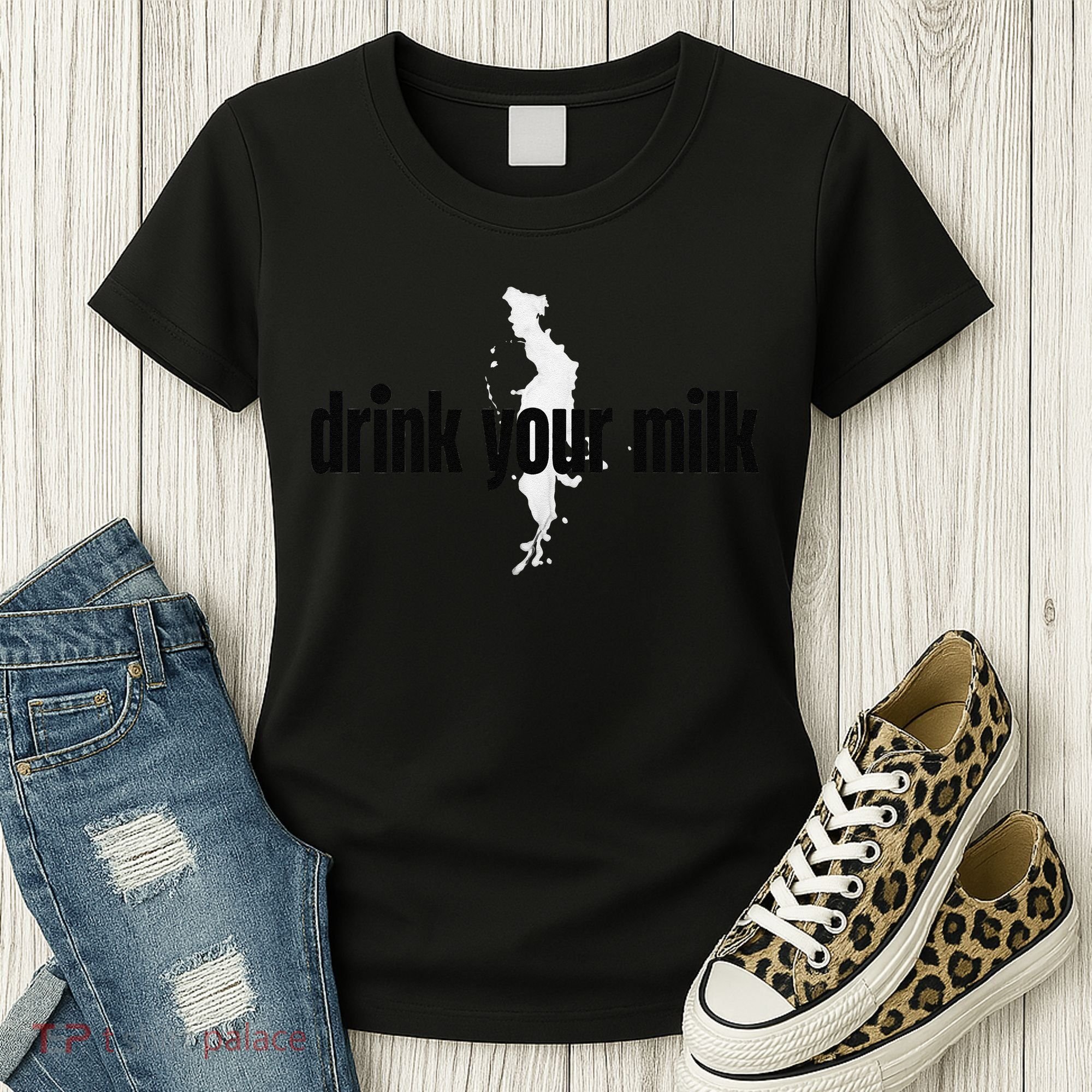 Drink Your Milk Premium Women's T-Shirt