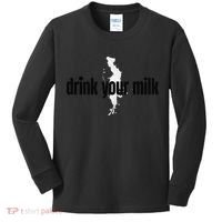 Drink Your Milk Premium Kids Long Sleeve Shirt thumb 0