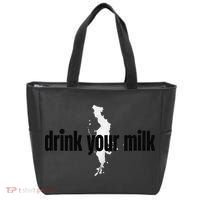 Drink Your Milk Premium Tote Bag thumb 0