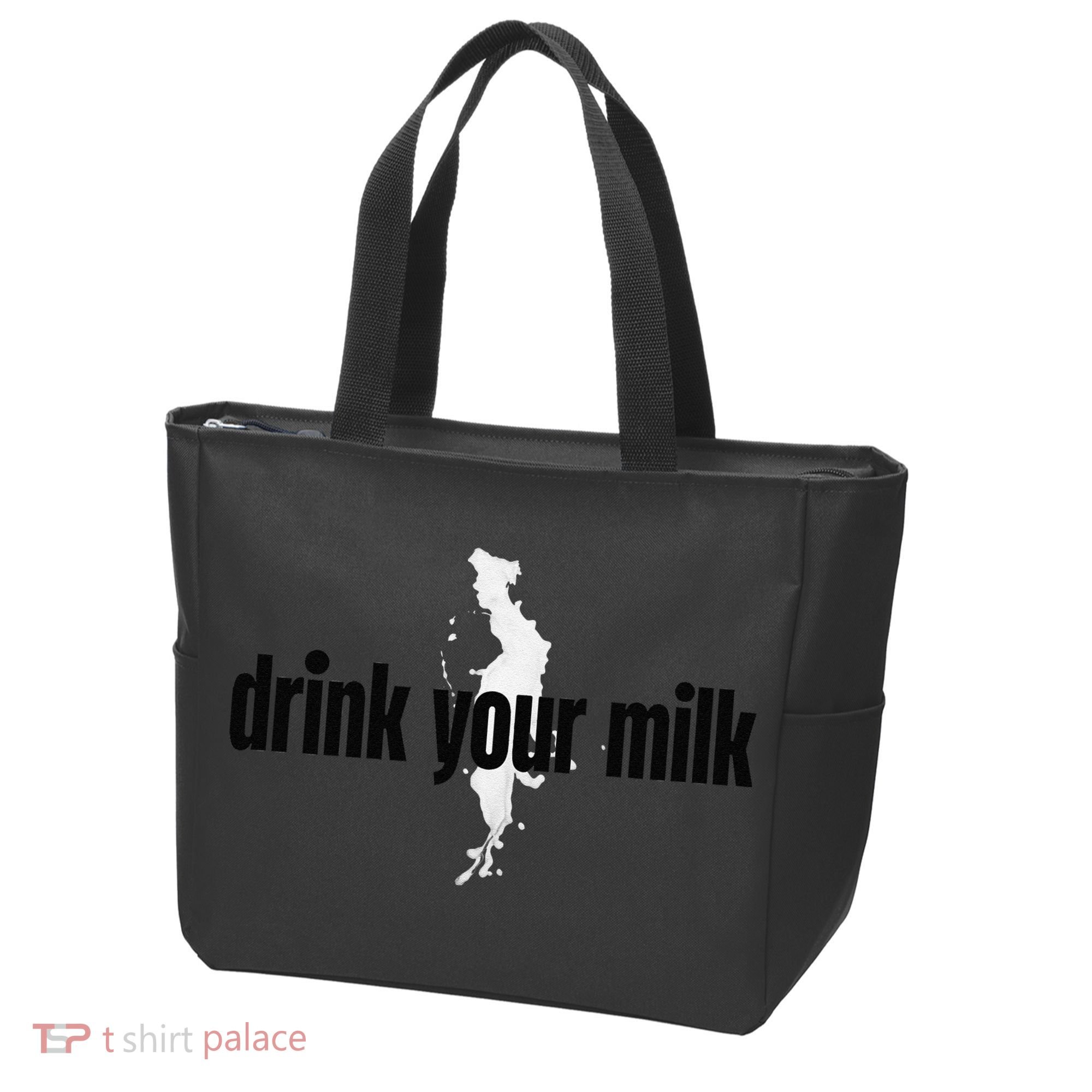 Drink Your Milk Premium Tote Bag