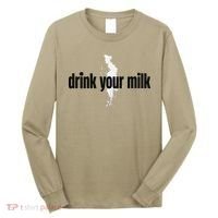Drink Your Milk Premium Long Sleeve Shirt thumb 0