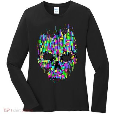 Dynamic Skull Women's Long Sleeve Shirt