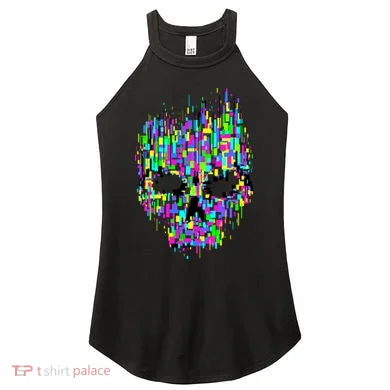 Dynamic Skull Women's Perfect Tri Rocker Tank