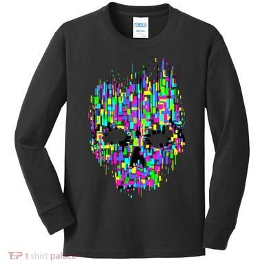 Dynamic Skull Kids Long Sleeve Shirt