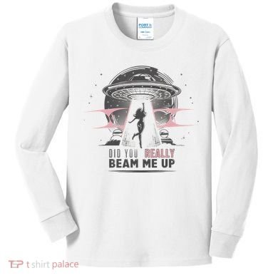 Did You Really Beam Me Up Taylor Lover Kids Long Sleeve Shirt