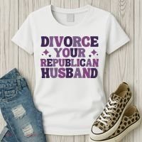 Divorce Your Republican Husband Women's T-Shirt thumb 3