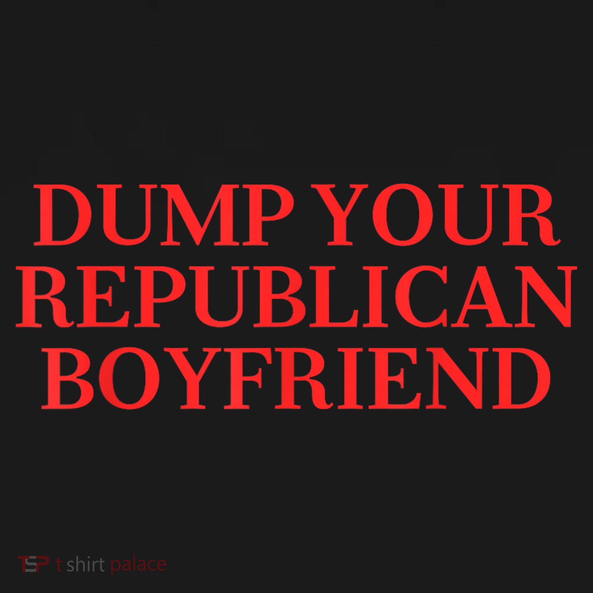 Dump Your Republican Boyfriend Funny Quote T-Shirt