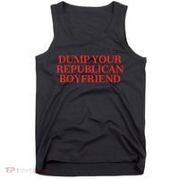 Dump Your Republican Boyfriend Funny Quote Tank Top thumb 0