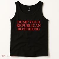 Dump Your Republican Boyfriend Funny Quote Tank Top thumb 2