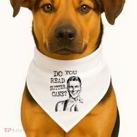 Do You Read Sutter Cane Humorous USA-Made Doggie Bandana thumb 1