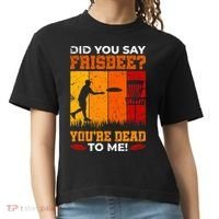 Did You Say Frisbee Shirt Disc Golf Shirt For Disc Golfer Comfort Colors Boxy T-Shirt thumb 0