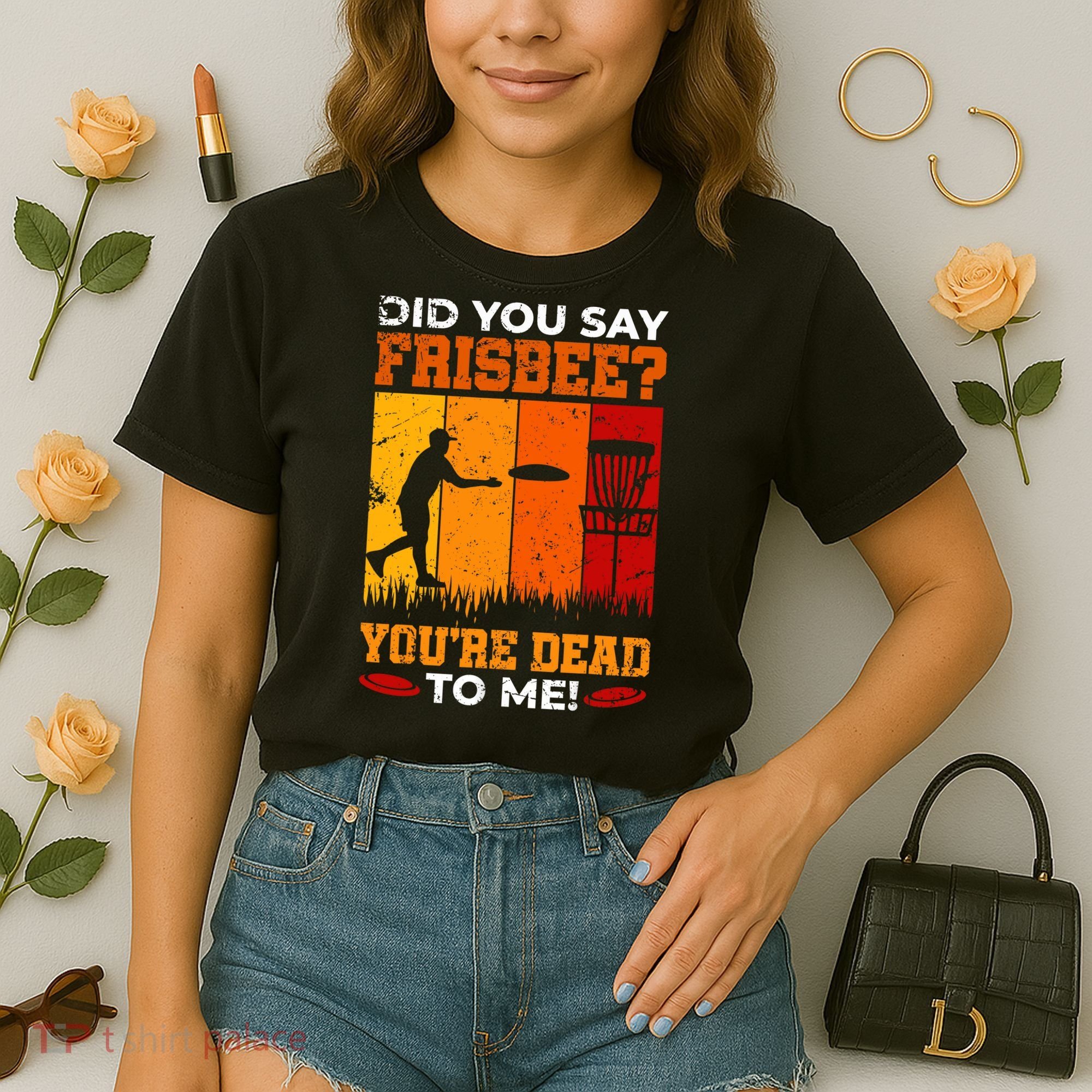 Did You Say Frisbee Shirt Disc Golf Shirt For Disc Golfer Comfort Colors Boxy T-Shirt