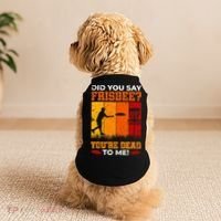 Did You Say Frisbee Shirt Disc Golf Shirt For Disc Golfer Doggie Tank thumb 2