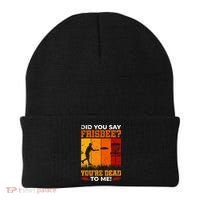 Did You Say Frisbee Shirt Disc Golf Shirt For Disc Golfer Beanie thumb 0