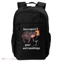 Disrespect Your Surroundings Moo Deng Backpack thumb 0