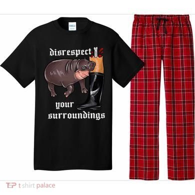 Disrespect Your Surroundings Moo Deng Pajama Set