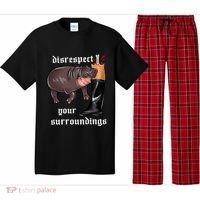Disrespect Your Surroundings Moo Deng Pajama Set thumb 0