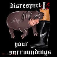 Disrespect Your Surroundings Moo Deng Women's Hoodie thumb 2