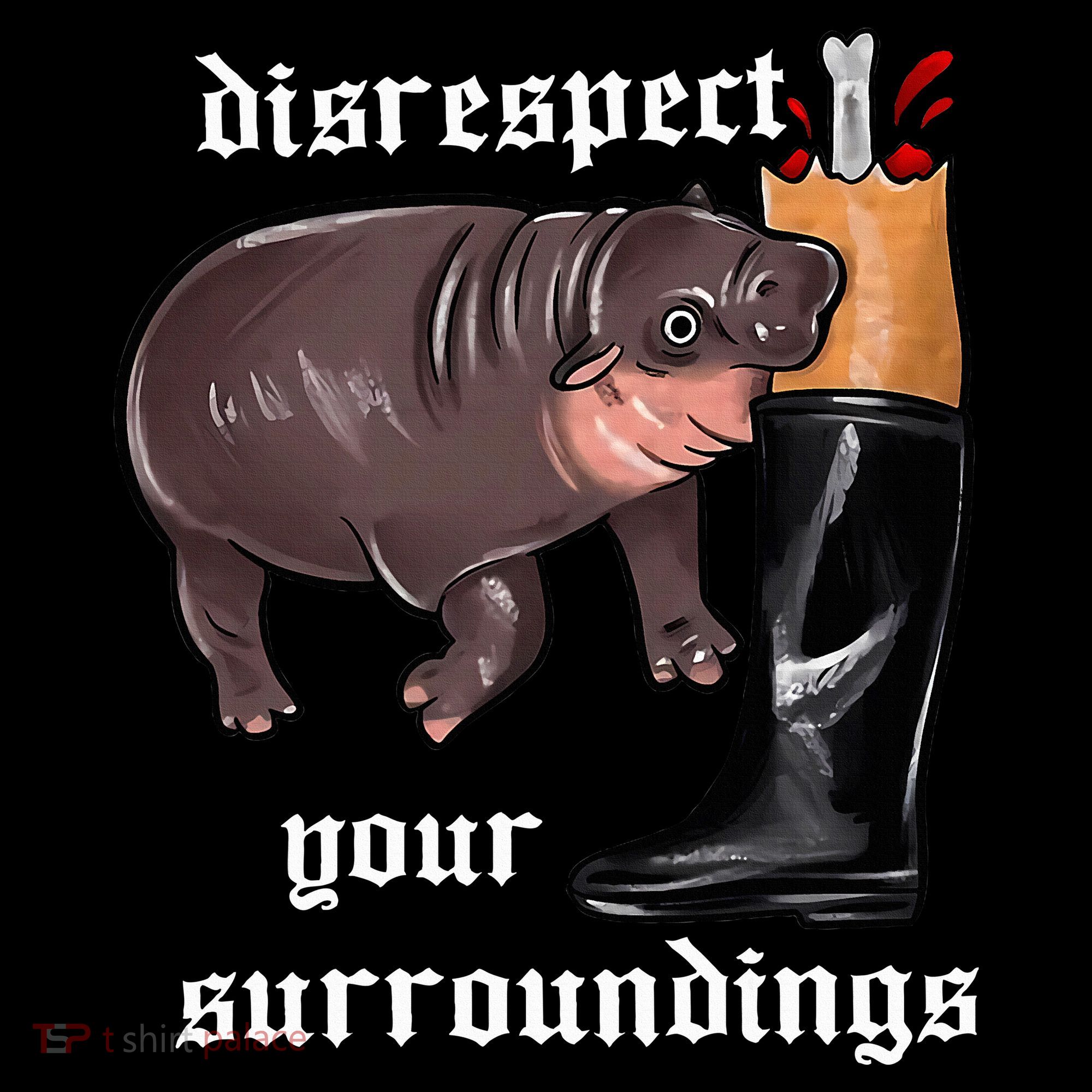Disrespect Your Surroundings Moo Deng Women's Hoodie