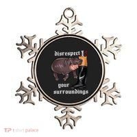 Disrespect Your Surroundings Moo Deng Ornament thumb 0