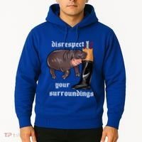 Disrespect Your Surroundings Moo Deng Hoodie thumb 2