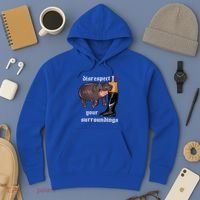 Disrespect Your Surroundings Moo Deng Hoodie thumb 3