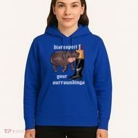 Disrespect Your Surroundings Moo Deng Hoodie thumb 5
