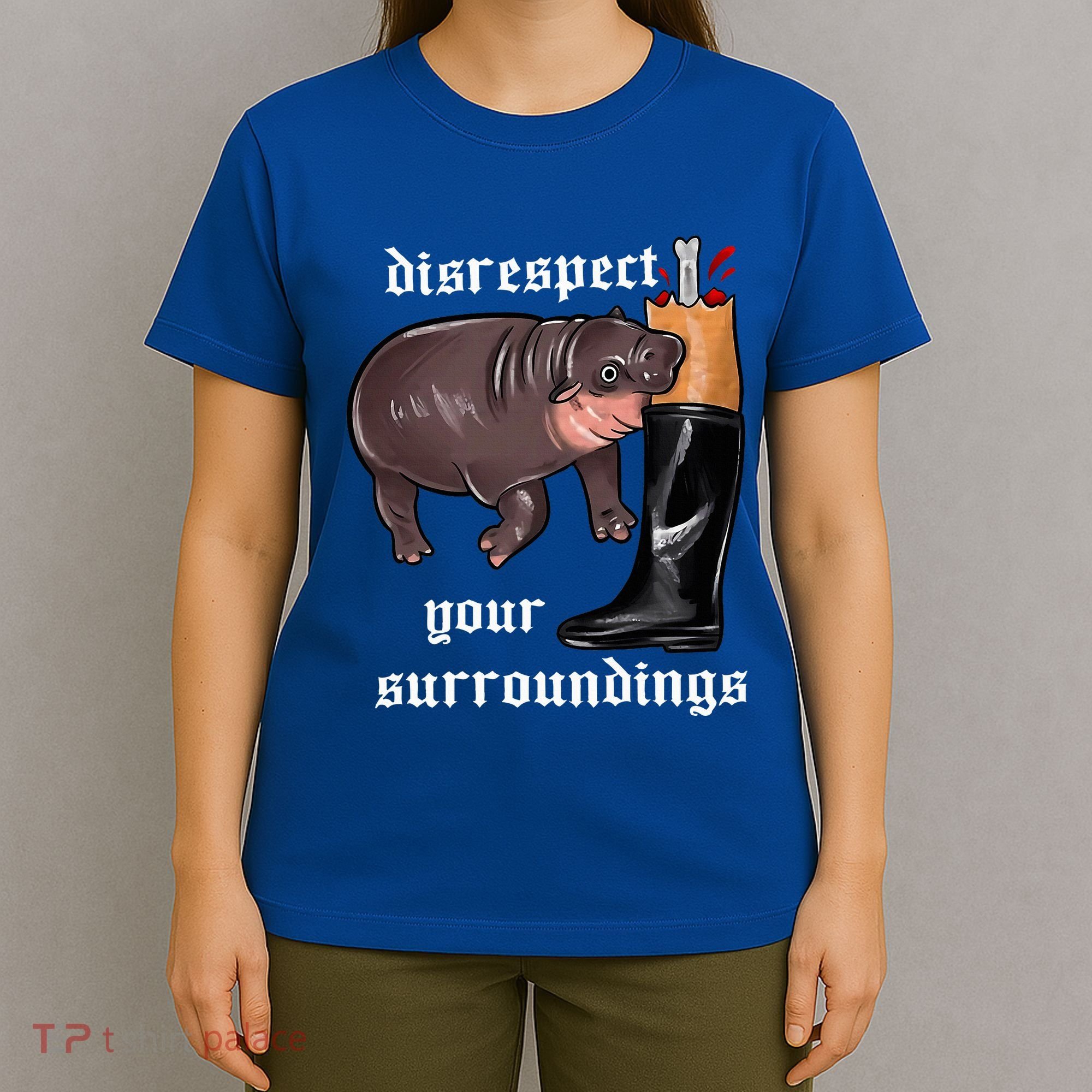 Disrespect Your Surroundings Moo Deng T-Shirt