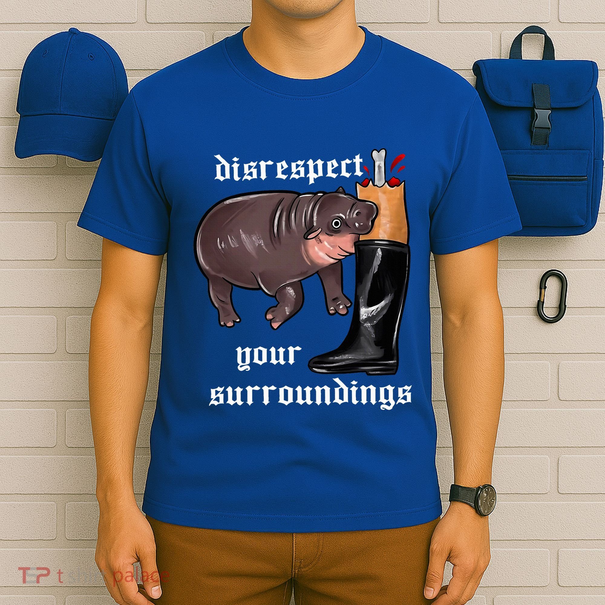 Disrespect Your Surroundings Moo Deng T-Shirt