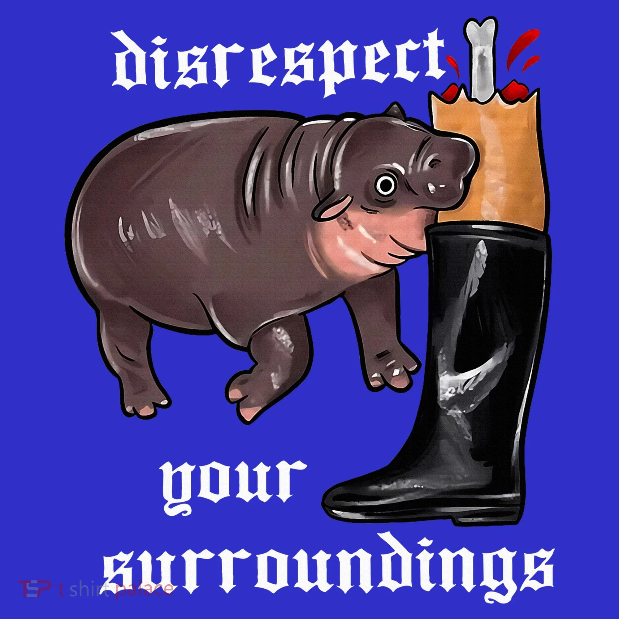 Disrespect Your Surroundings Moo Deng Button