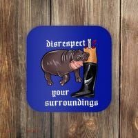 Disrespect Your Surroundings Moo Deng Coaster thumb 0
