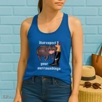 Disrespect Your Surroundings Moo Deng Women's Tank Top thumb 2