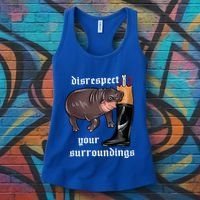 Disrespect Your Surroundings Moo Deng Women's Tank Top thumb 3