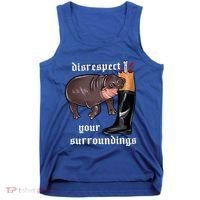 Disrespect Your Surroundings Moo Deng Tank Top thumb 0