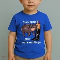 Disrespect Your Surroundings Moo Deng Toddler T-Shirt thumb 2
