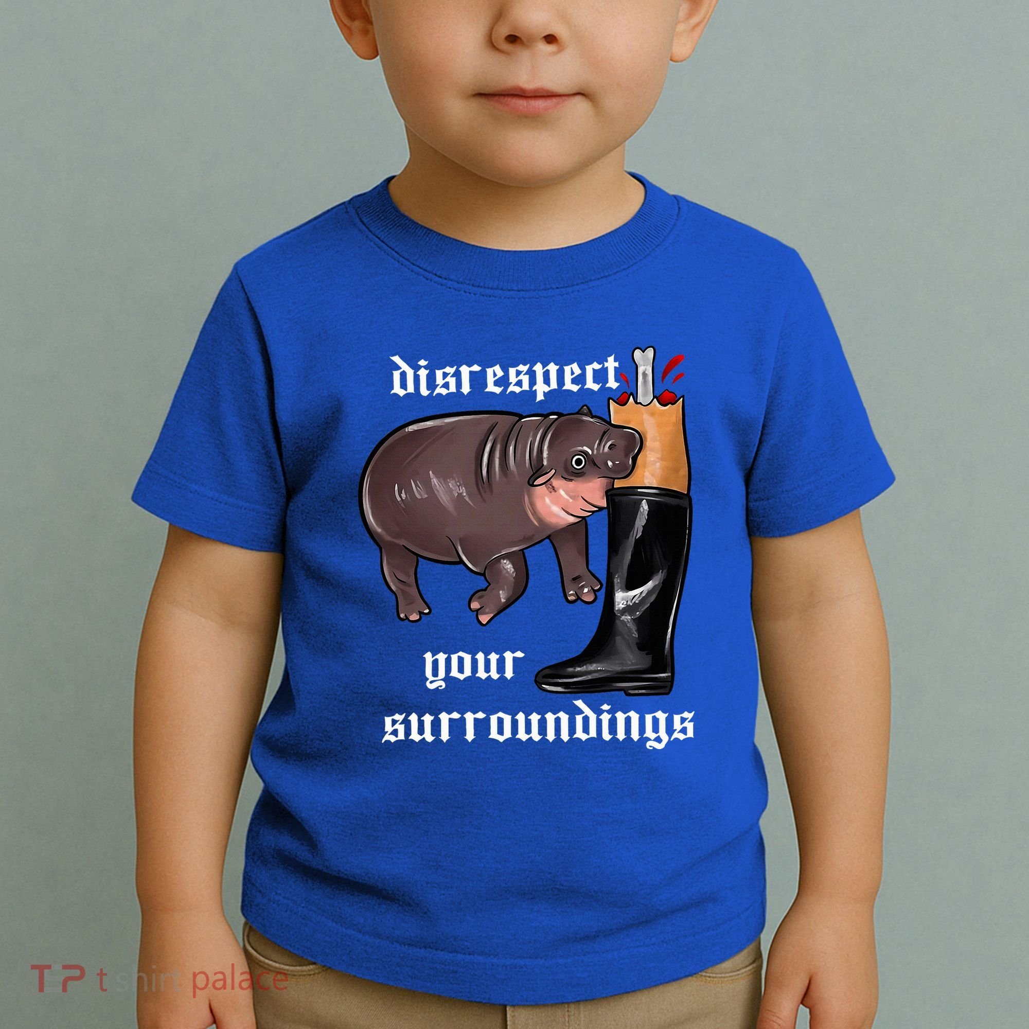 Disrespect Your Surroundings Moo Deng Toddler T-Shirt