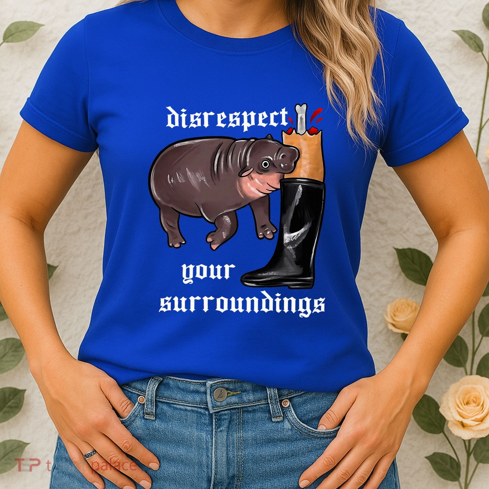 Disrespect Your Surroundings Moo Deng Women's T-Shirt