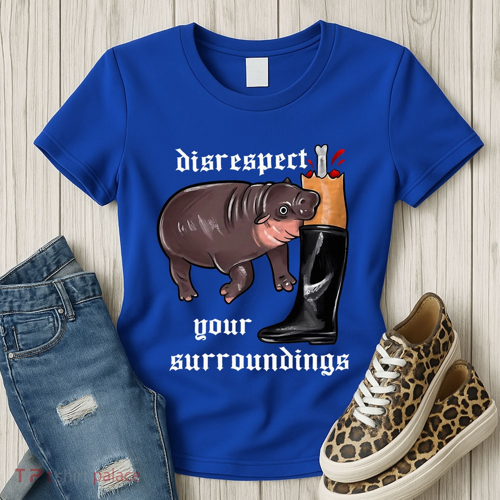 Disrespect Your Surroundings Moo Deng Women's T-Shirt
