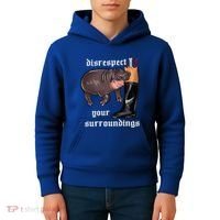 Disrespect Your Surroundings Moo Deng Kids Hoodie thumb 4