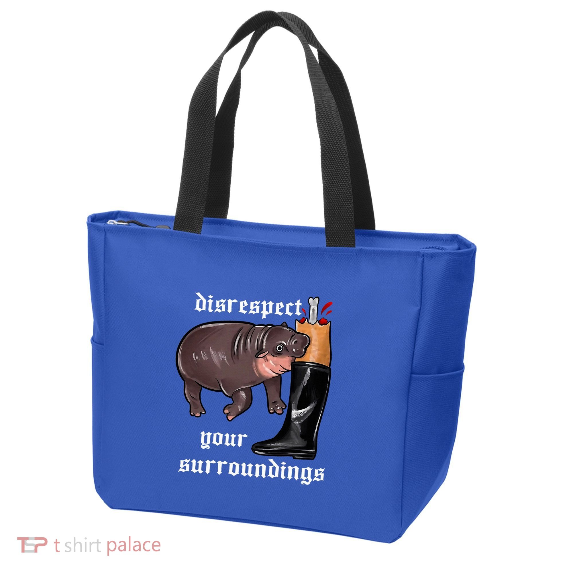 Disrespect Your Surroundings Moo Deng Tote Bag