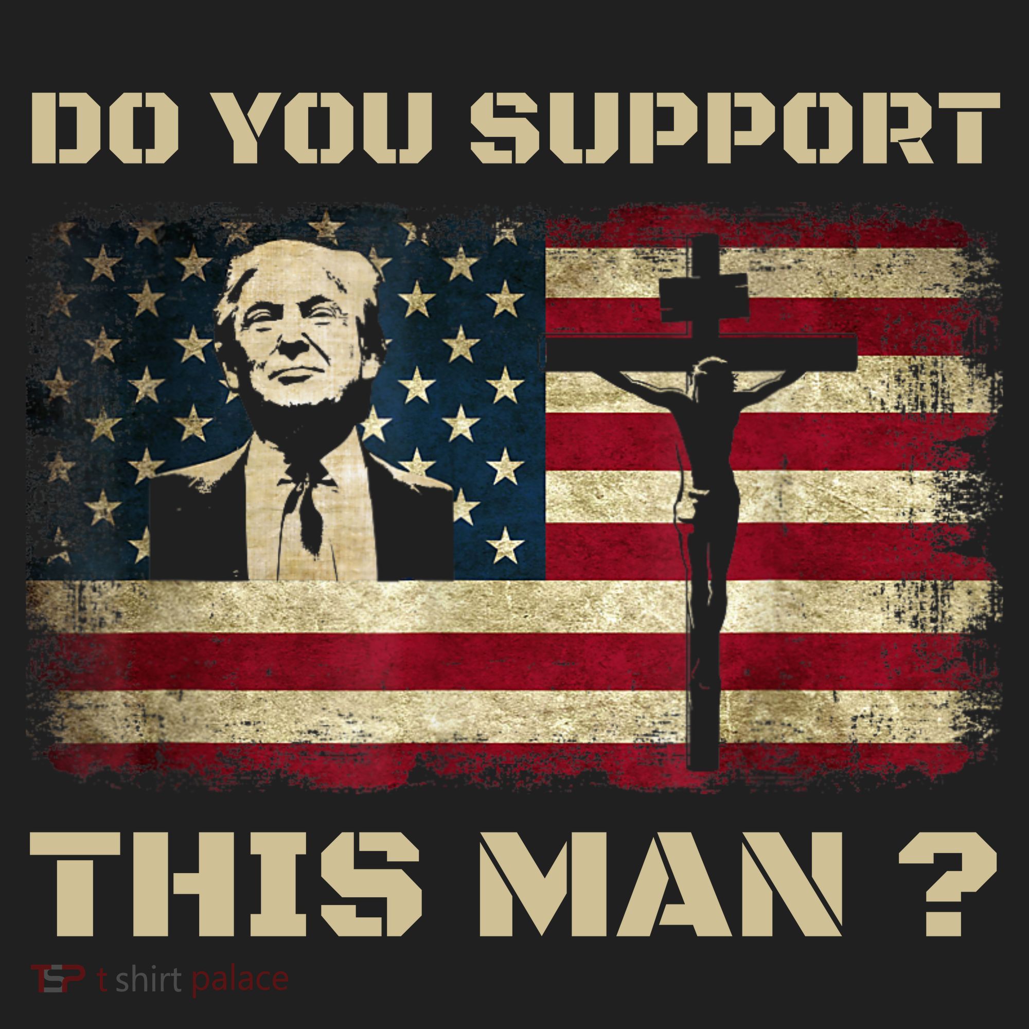 Do You Support This Man Funny Trump Women's Sweatshirt