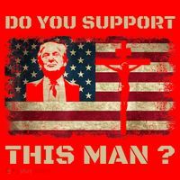 Do You Support This Man Funny Trump Santa Hat thumb 1
