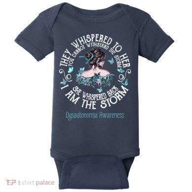 Dysautonomia Awareness I Am The Storm Baby Bodysuit