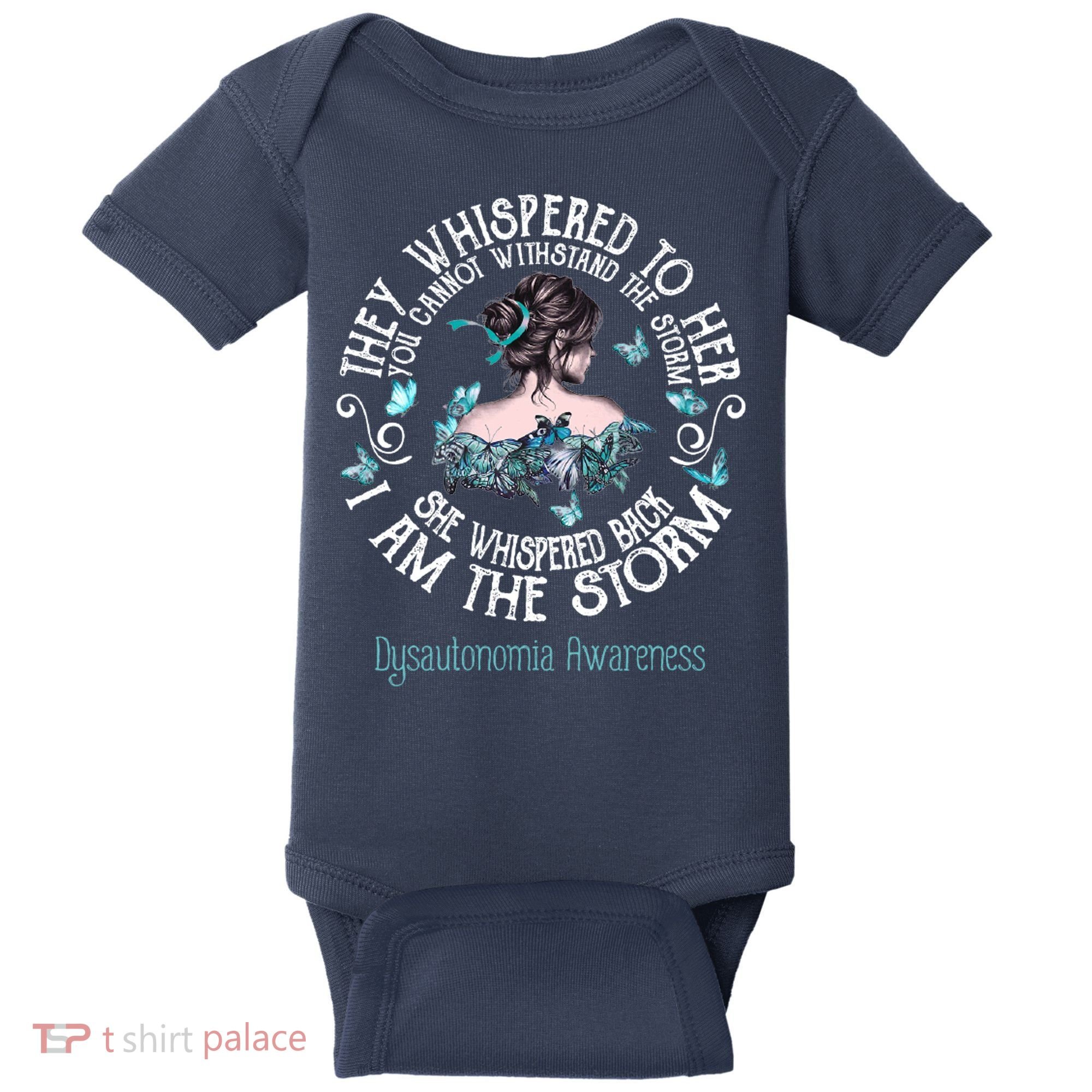 Dysautonomia Awareness I Am The Storm Baby Bodysuit