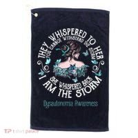 Dysautonomia Awareness I Am The Storm Golf Towel thumb 0