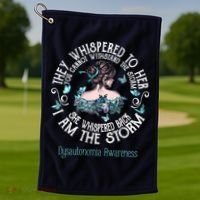 Dysautonomia Awareness I Am The Storm Golf Towel thumb 1